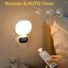 Night Lights Long-lasting Adult Light Remote Control Led With Clock Flicker-free Eye Protection Dimmable 3 For Bedroom