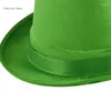 Basker Saintpatricks Day Tall Hat For Adult Family Gathering Carnivals Party Celebration Festival Headwear Green Bowlers XXFD