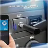 Kit per auto Bluetooth Ricevitore O wireless Mani Jack da 3,5 mm Aux Bastoncini musicali per sistema stereo domestico Consegna a domicilio Cellulari Motociclette A Aut Otaqt