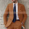 męski garnitur 2 -częściowy zestaw swobodny Slim Fit Suits Groomsmen Tuxedos Wedding Summer Beach Costume Homme Blazer Spods H94H#