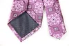 Papillon Cravatta viola classica geometrica JACQUARD TESSUTO IN Seta 8 cm Cravatta da uomo Business Festa di nozze Collo formale