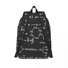 Storage Bags Science Formula Writing Travel Canvas Backpack School Computer Bookbag Atom Structural College Daypack