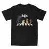 The Aliens Alf ET T-Shirt Klassischer Film Alien Abby Road Cott Vintage Kurzarm O-Ausschnitt Klassisches T-Shirt Großes T-Shirt F1bj #