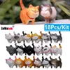 918 pezzi mini simpatici ornamenti per gatti figurine di gattini kawaii per il regalo di compleanno decorazioni per la casa interni per auto modello da tavolo accessorio da giardino 240401