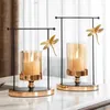 Candle Holders Metal Pedestal Candles Modern Aesthetic Candelabro Candlestick Geometric Design Velas Y Soportes Home Decorations