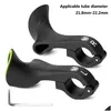 Bike Handlebars Components Bicycle Bar Ends Ergonomic Design Handlebar Nylon Handle Comfortable Escence Grips Cycling Accessory 230907 Otf1E