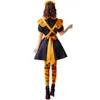 cosplay Bat Vampire Maid Cosplay Halen Costumes Orange Retro Pumpkin Uniform Lolita Maid Dr Party Maid Role Play Outfits 83ao#