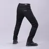 Mäns vintercyklist Jeans Motocycle Denim Pants Male Stretch Original LG Byxor off-road Protecti Pants Plus storlek 5xl T9ni#