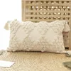 Almohada de estilo marroquí cubierta mostaza beige beige decoración del hogar hecho a mano 45x45cm/30x50cm para el sofá cama