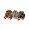 Chandails à manches longues pour bébés filles, pull tricoté léopard, vêtements d'automne pour enfants, A4085