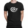 colt skjutvapen män t skjortor smith cool w vintage tee skjorta kort ärm rund krage t-shirt 100% Cott unika toppar h0mf#