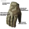 Gants tactiques HSSEE nouveaux hommes de haute qualité en caoutchouc doigt complet moto extérieur mâle cadeau YQ240328