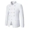 Homens clássicos Tribunal Banquete Casamento Terno Jaqueta Preto / Azul / Branco Fi Masculino Colarinho Único Breasted Blazer Casacos K6Tz #