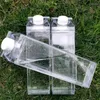 Tazze Piattini Cartone per il latte da 500 ml Bottiglia per acqua Contenitore ecologico in plastica Perfetto per Dropship itinerante