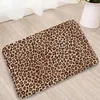 Tapetes de banho colorido leopardo impressão quarto casa porta de boas-vindas cozinha banheiro banheiro flanela absorvente antiderrapante tapete lavável