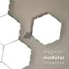 Adesivos lâmpada quantum led modular sensível ao toque iluminação hexagonal lâmpadas luz da noite magnética diy decoração criativa parede lampara