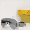 Zonnebrillen Retro Wave-masker voor mannen en vrouwen Uv-bescherming Luxe strandfeest Oversized bril Lw40108I Drop Delivery Fashion Accesso Otvgd