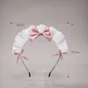 Nueva lolita con volantes de encaje bowknot mucama diadema gótica dulce anime hairband cosplay banda para el cabello traje accesorios para el cabello c2c7 #