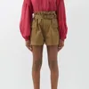 Damen Shorts 2024 Sommer Damen Französisch Casual Hohe Taille Gürtel Knospe