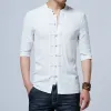 2024 Summer Men Cott Linen Short Sleeve Shirts Kung Fu Shirt Chinese Martial Arts Traditial Tang Suit Tai Chi Clothing z3uJ#