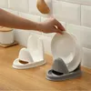 Rangement de cuisine créatif couvercle de Pot Vertical porte-cuillère à soupe vaisselle étagère de refroidissement organisateur séchage de la vaisselle support en plastique accessoires pour la maison