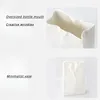 Jarrones Creativos Bolsas De Papel Plisadas Florero De Cerámica Planta Minimalista Moderna Terrario Hidropónico Arte Flor Blanca Tostada Lisa