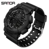 SANDA 2021 montre numérique hommes montres de Sport pour hommes horloge étanche montre-bracelet extérieure mâle Relogio Digital Masculino X0524302W