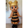 Costumes de mascotte en mousse, poupée reine abeille mignonne pour fille, robe fantaisie de noël en peluche de dessin animé, Costume de mascotte d'halloween