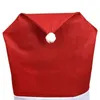 Stol täcker julen Santa Hat Seat Cover Decorative Dining Decor Festival Favor Home Party Dinner Table Art Case