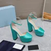 Sapatos de vestido para mulheres Size35-42 bombas de couro genuíno de seda super saltos altos plataforma plana designer de casamento zapatillas mujer