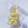 Klaar om fabrieksprijs vergulde Iced Out aangepaste sieraden diamanten Jezus hanger te verzenden