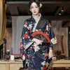 Novas Mulheres Japonesas Traditial Yukata Kimo Com Obi Vintage Evening Dr Geisha Kimo Stage Show Cosplay Traje das Mulheres o48f #