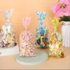 Cadeau cadeau 200pcs / lot points OPP sacs de cuisson plat ouvert top bonbons cellophane sac biscuits emballage fête de mariage petit