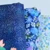 Stoff Atmungsaktiver kleiner geblümter Baumwollsteppstoff Digitaldruck DIY Babykleidung Nähzubehör alle halben Meter