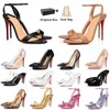 Designer Pumps Hoge Hakken Nette Schoenen Rode Bodems So Kate Merk Stiletto Peep-toes Puntige Slingback Hak Luxe Bodem Rubber Bruiloft Kantoor Loafers Met Doos 35-43