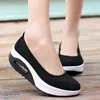 Casual Shoes Air Mesh Women Heels Sneakers Vulcanized Platform Zapatos Mujer Slip On Spring Autumn Chaussure Femme