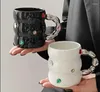 Tazas Taza de café de cerámica Té de la tarde Drinkware Taza de agua Tazas de leche Jugo Regalos artesanales
