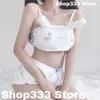 fetish inverno caldo ragazza carina peluche orso Dr donne gatto plaid cameriera Lolita Unifrom abiti costumi cosplay bretella indumenti da letto m0mh #