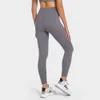 Lu Align Pant Leggings Pantalon de yoga taille haute personnalisé pour femmes avec poche d'entraînement Sport Legging femmes mat doux Fitness serré vêtements d'entraînement Lemon Sports 2024