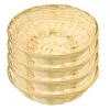 Dinnerware Sets Bamboo Fruit Plate Bread Basket Decorative Household Woven For Storage Organizer Baskets