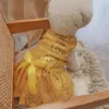 Abbigliamento per cani vestiti per animali domestici adorabili paillettes di paillettes di nozze glitter leggero per gatti