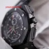 AP Sports Montre-bracelet Royal Oak Offshore 26400AU Montre pour homme avec anneau en céramique noire en carbone forgé Machine automatique Montre de sport suisse Montre de renommée mondiale