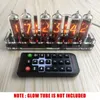 Table Clocks DIY 6-bit IN-14 Glow Tube Clock Module Nixie Audio Accessories USB 5V With Backlight Digital Plus 2 Small Lamp Tubes