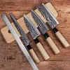 Noże 4PCS Japońskie kuchenne noży szefów kuchni Zestaw ryb santoku ostre sceny noża do cięcia narzędzia do gotowania