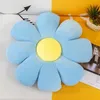 Coussin de fleur à six pétales en peluche, décor de chambre de fille, oreiller de tournesol, baie vitrée, réglage de fleur rose pour chambre d'enfant, oreiller de siège, 2024