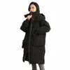 Winter Damen Kaltmantel Weiße Ente Daunenjacken für Damen 2023 Warm Dick LG Parkas Reißverschluss Kapuze Fi Oberbekleidung B119 680L #