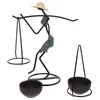 Candle Holders Dining Table Decor Candlestick Pedestal Home Male Stand Pillar Holder Tabletop For Decoration Unity Girl