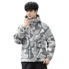 winter New Men's Camoue Down Jacket Thick Warm Fi Puffer Jackets White Duck Filling Windproof Male Coat Q58 k7rV#