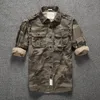 FI Style wojskowe koszule ładunkowe mężczyźni swobodny luźne workowate armia cott coth Camoue Shirt Ubrania M9JB#