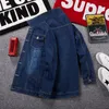 Plus Größe 6XL 7XL 8XL Marke männer Denim Jacke Dunkelblau Fi Casual Multi-tasche Klassische Frühling Herbst Jacke männliche Kleidung c5BG #